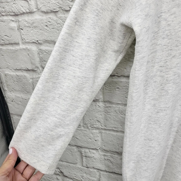 J Crew Sweatshirt Tunic Gray Back Zip Small - Picture 6 of 12